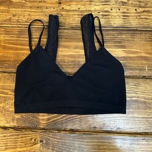 Anthropologie Sports Bralette Bra Top Size S/M Black